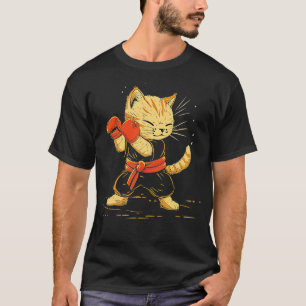 Funny Kickboxing Cat Player Women Manar Kids T Shirt