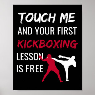 Funny Kickboxing Kick Boxing Sensei T Shirt Gift Poster