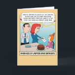 Funny Kid of Lawyers Birthday Kort<br><div class="desc">Här är ett lustigt födelsedagskort med en liten flicka vars advokat föräldrar vidtar de rätta rättsliga åtgärderna innan födelsedagsljus släcks. Tack för att du väljer den här originalsymbolen med © Chuck Ingwersen. Jag lägger ut tecknader varje dag på Instagram: https://www.instagram.com/captainscratchy</div>