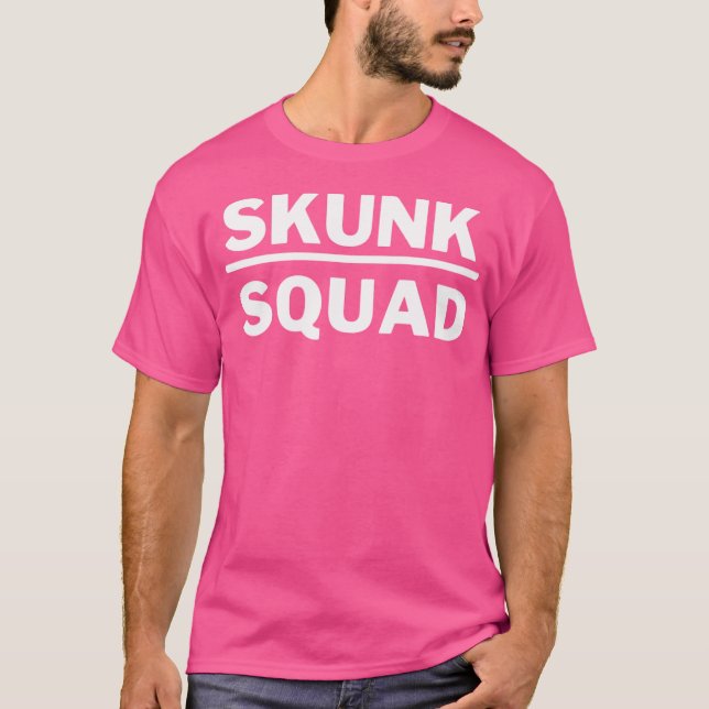Funny Kid Skunk Squad T Shirt (Framsida)