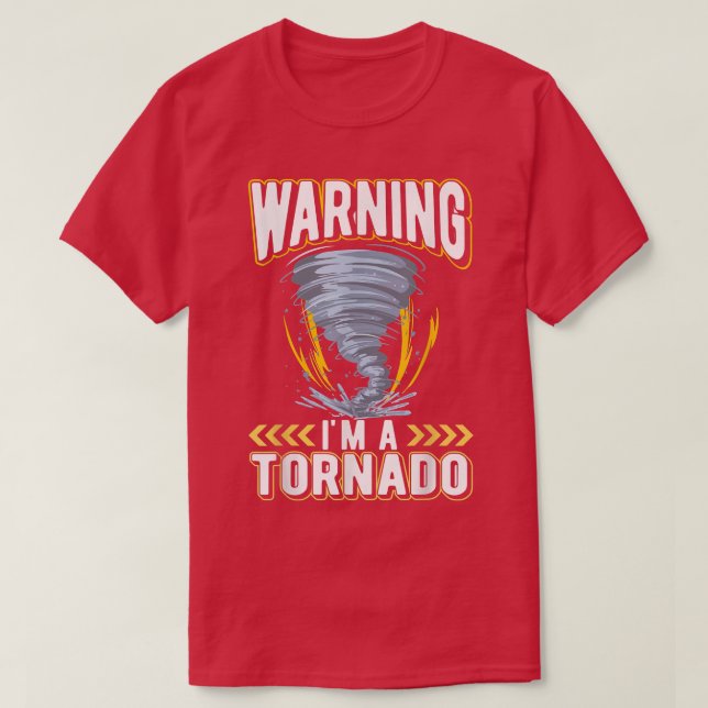 Funny Kid Tornado Älskare Weather Watching T Shirt (Design framsida)