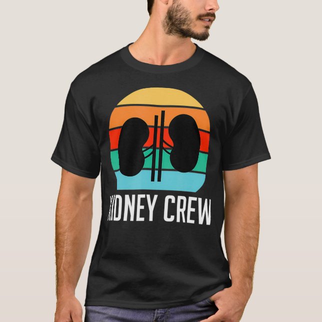Funny Kidney Crew Nephrology Dialysis T Shirt (Framsida)