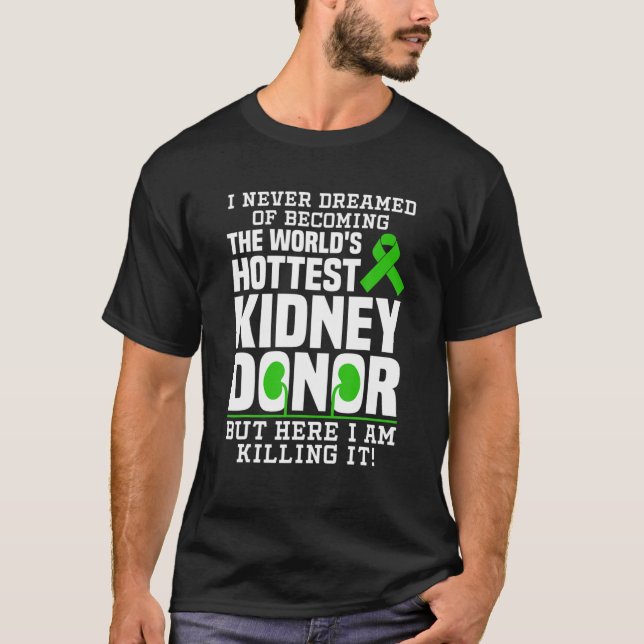 Funny Kidney Donor Art Manar Women Kidney Donation T Shirt (Framsida)