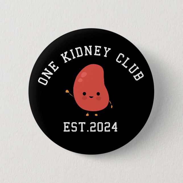 Funny Kidney Transplant One Kidney Klubb Knapp (Framsida)