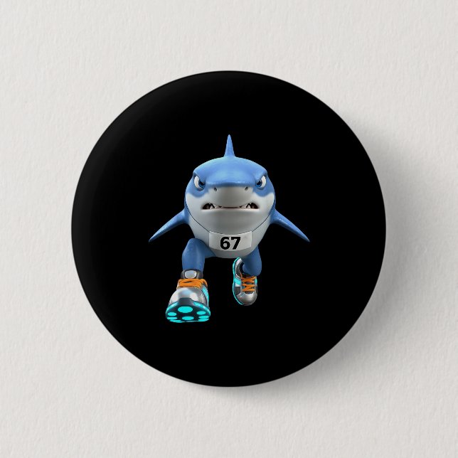 Funny Kids 67 Meme Tralalero Tralala Runner Italia Knapp (Framsida)