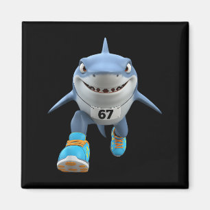 Funny Kids 67 Meme Tralalero Tralala Springer Ital Magnet