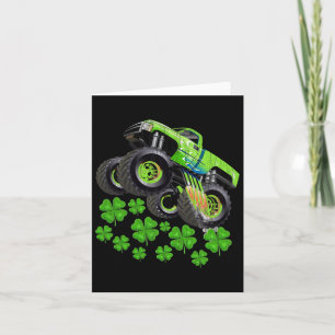 Funny Kids Boys St patricks day Småbarn Lucky Mons Kort