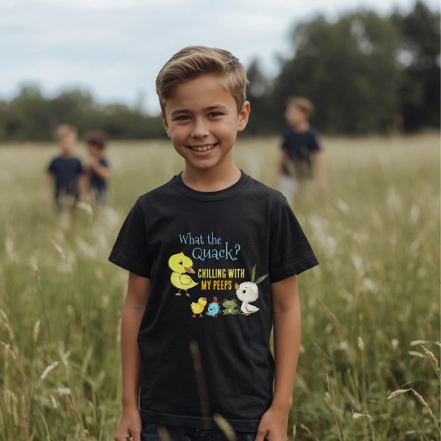 Funny Kids Easter Boy Shirt Chilling with my Peeps T (Funny Kids Easter Boy Shirt Chilling with my Peeps)
