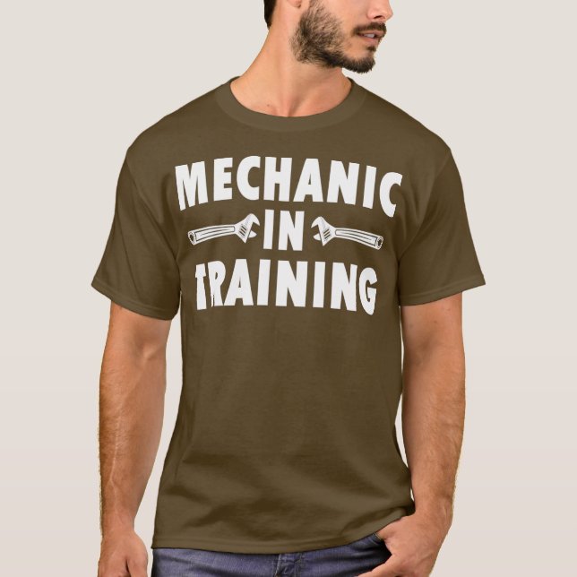 Funny Kids Mechanic in Training Future Repvisor T Shirt (Framsida)