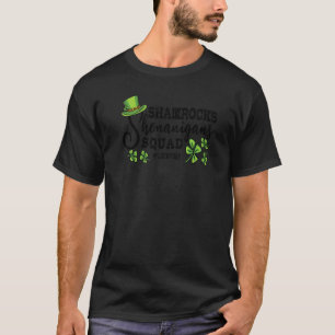 Funny Kids Shenanigans Squad Irish of Lucky Saint T Shirt