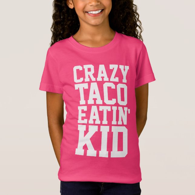FUNNY KIDS TACO ÄLSKARE T-SHIRTS (Framsida)