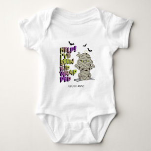 Funny Kidwrapped Mummy Baby Grönt ID683 T Shirt