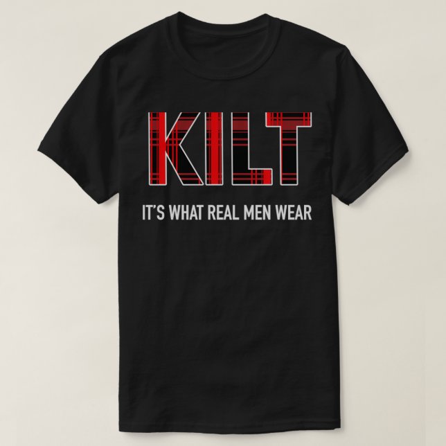 Funny KilDesign Real Manar Bära Kilts Scottish Ren T Shirt (Design framsida)