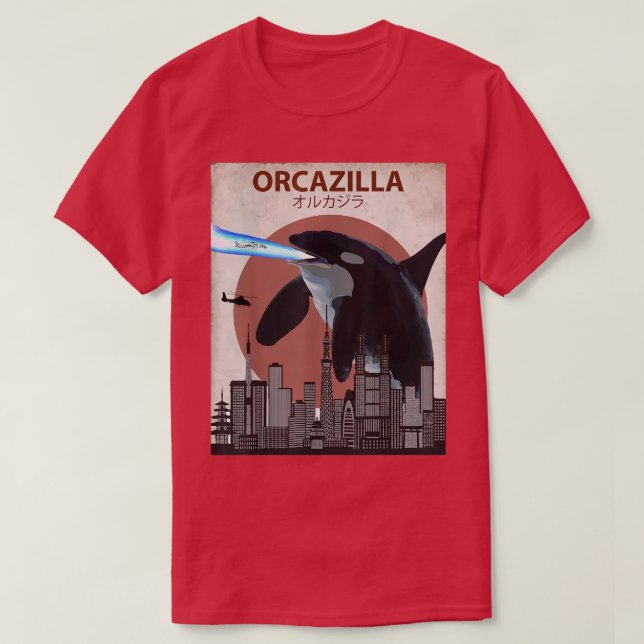 Funny Killer Whale Orca Älskare Gift T Shirt (Design framsida)
