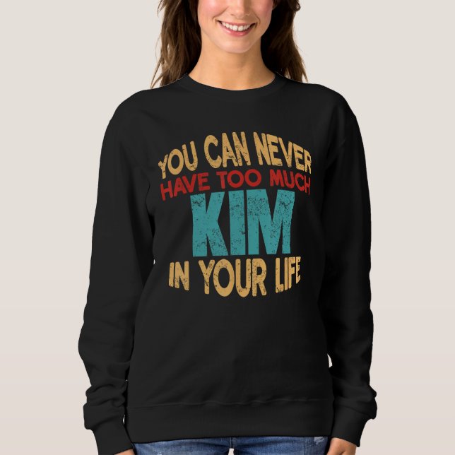 Funny Kim Personlig First Namn Joke Item T Shirt (Framsida)