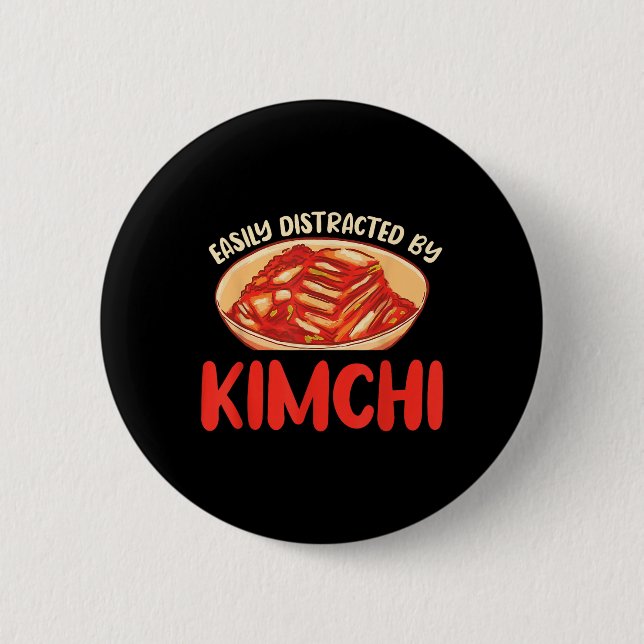 Funny Kimchi Sayed koreanska Bbq Älskare Knapp (Framsida)