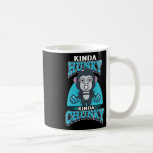 Funny Kinda Chunky Kinda Hunky Bodybuilding Gym Po Kaffemugg