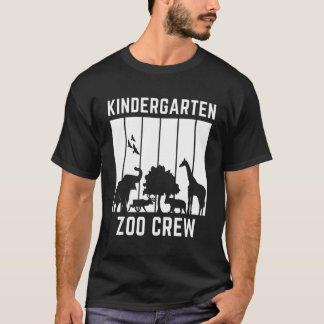 Funny Kindergarten Zoo Crew Back to school T Shirt