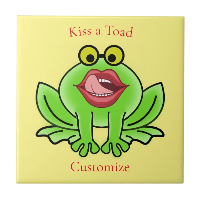 Funny Kiss A Toad Thunder_Cove Kakelplatta (Framsidan)