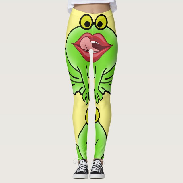 Funny Kiss A Toad Thunder_Cove Leggings (Framsida)