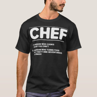 Funny Kitchen Chef Definition america T Shirt