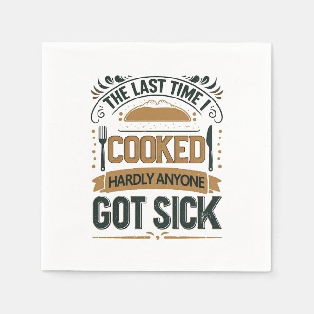 Funny Kitchen Humor Quote Pappersservett (Framsidan)