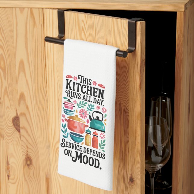 Funny Kitchen Series Design #6 Kökshandduk (Thirds Fold)