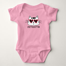 Funny Kitten Valentine-ungars röda hjärsolglasögon T Shirt