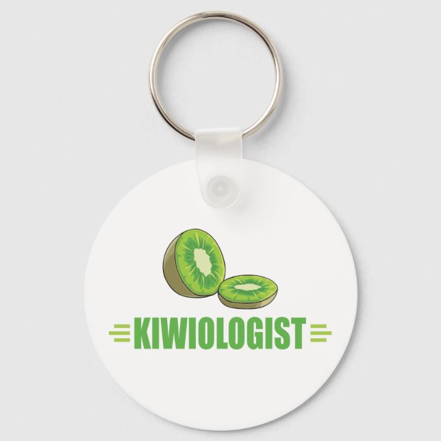 Funny Kiwi Älskare Nyckelring (Framsida)