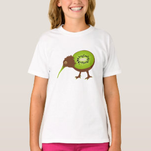 Funny Kiwi Bird Fruit Tecknad T Shirt