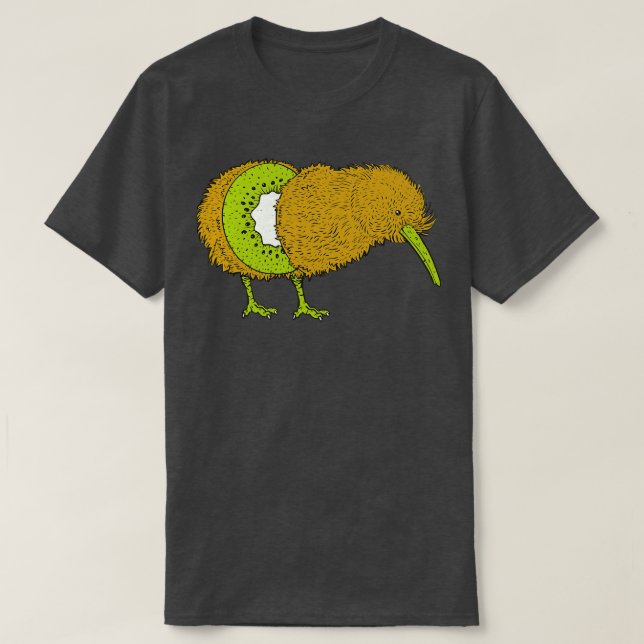 Funny Kiwi Bird Illustration Kiwi Fruit Kiwi Bird T Shirt (Design framsida)