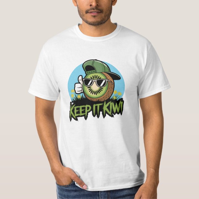 Funny Kiwi Fruit Graphic Tees för daglig Bära T Shirt (Framsida)