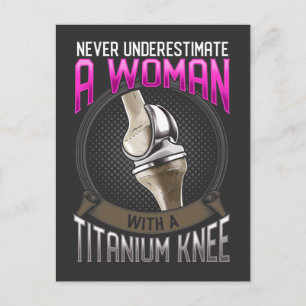 Funny Knee Surgery Hospital Get well Vykort