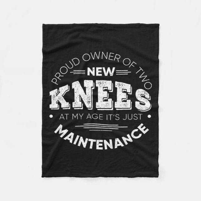 Funny Knee Surgery Proud Owner Of New Knees Gift  Fleecefilt (Framsidan)