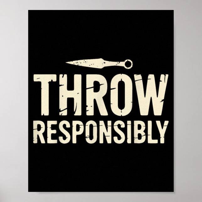 Funny Knife Throwing  Poster (Framsidan)