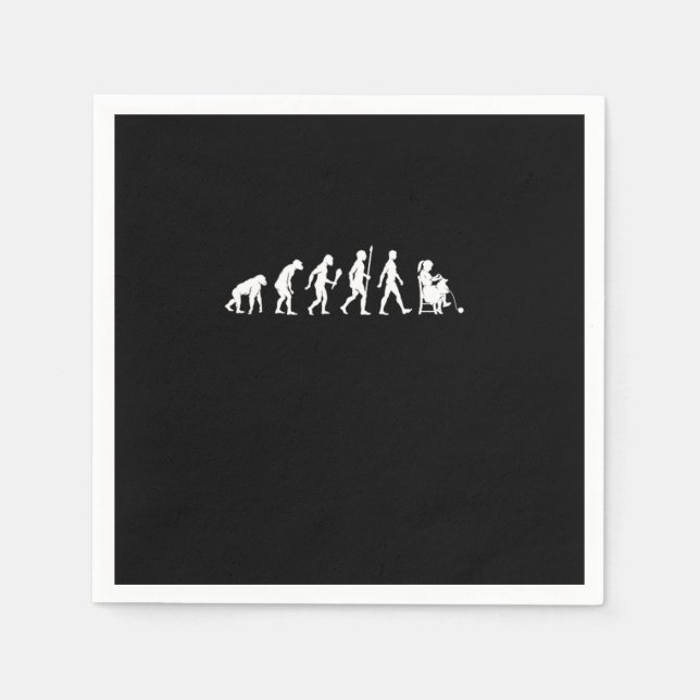 Funny Knitting Evolution Knitter Gift Idea Pappersservett (Framsidan)