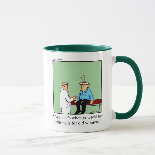 Funny Knitting Humor Mugg Gift (Höger)