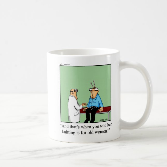 Funny Knitting Humor Mugg Gift (Höger)