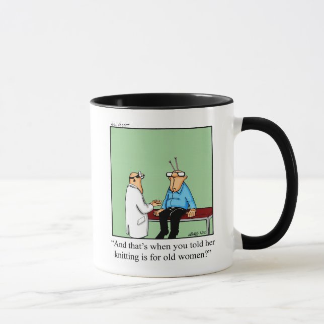 Funny Knitting Humor Mugg Gift (Höger)