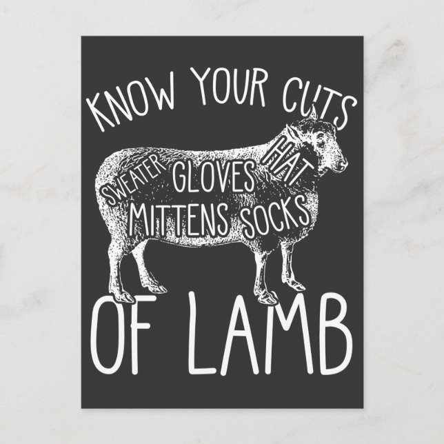 Funny Knitting Mamma crochet Lamb Wool Yarn Knitte Vykort (Framsida)