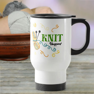 Funny Knitting Quote Sticka Happens Resemugg
