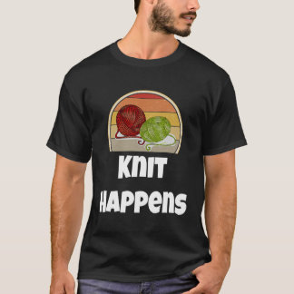 Funny Knitting Shirt Gift for Knitter Yarn Sticka  T