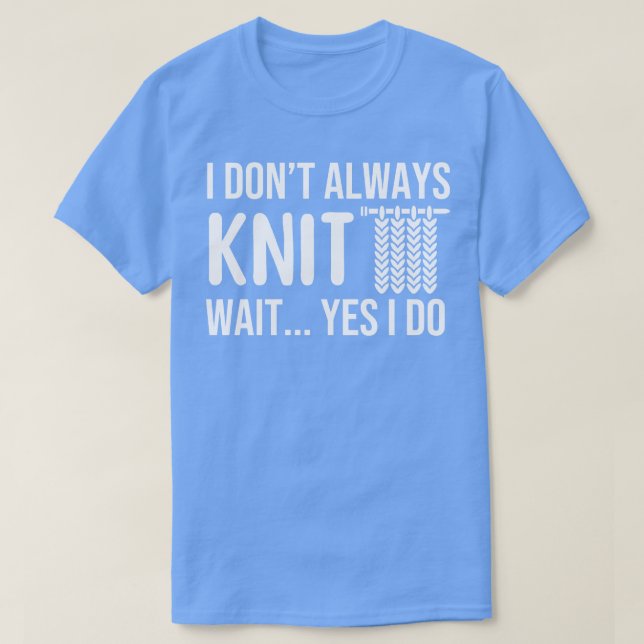 Funny Knitting T Shirt (Design framsida)
