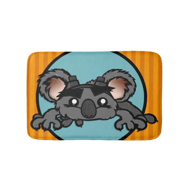 FUNNY KOALA BEAR MED RAND BATH MAT BADRUMSMATTA (Framsidan)