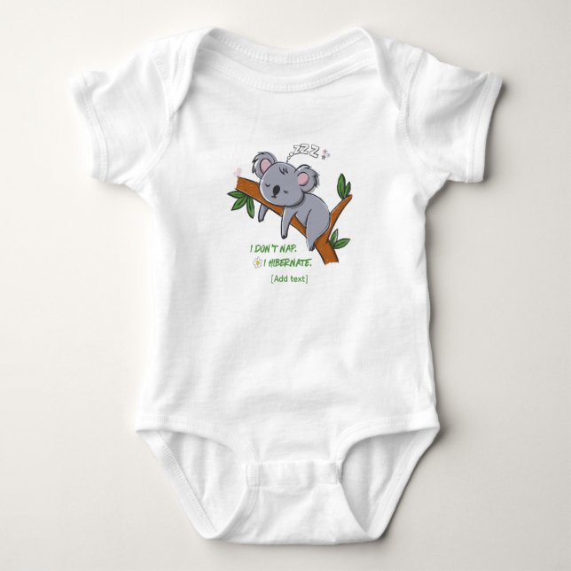 Funny Koala Hibernation - Sleepy Animal Quote for  T Shirt (Framsida)