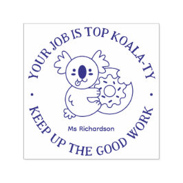 Funny Koala Pun Bra Job Teacher Encouragement Självfärgande Stämpel