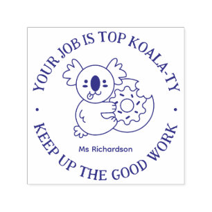 Funny Koala Pun Bra Job Teacher Encouragement Självfärgande Stämpel