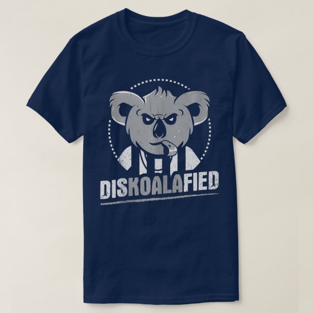 Funny Koala Referee Design Diskoalafied Play on Wo T Shirt (Design framsida)