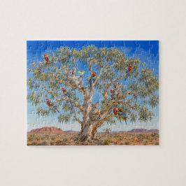 Funny Koala & Rosella in Gumtree Pussel
