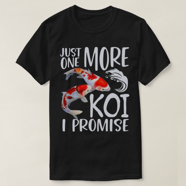 Funny Koi Bara en Koi I Promise Karp-fisk L T Shirt (Design framsida)
